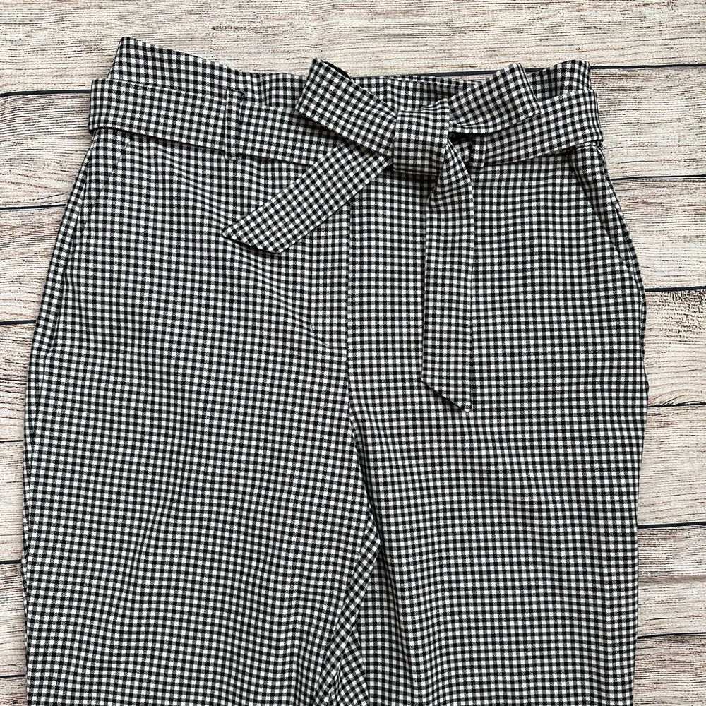 Women’s White House | Black Market Tapered Ankle Pants Size 6 Houndstooth EUC